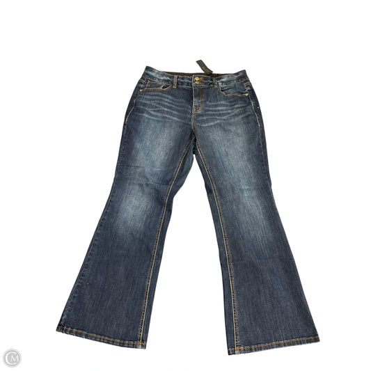 Jeans Boot Cut By Lane Bryant In Blue Denim, Size: 14