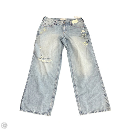 Jeans Wide Leg By Hollister In Blue Denim, Size: 12