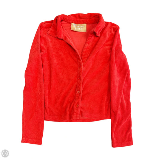 Top Long Sleeve By Clothes Mentor In Red, Size: L