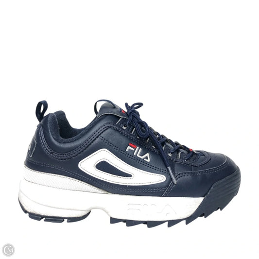 Shoes Sneakers By Fila In Navy, Size: 7