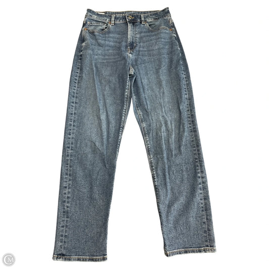 Jeans Straight By American Eagle In Blue Denim, Size: 4