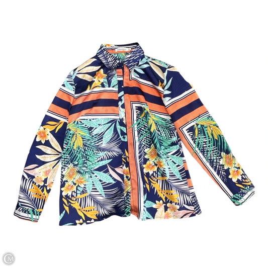 Top Long Sleeve By Clothes Mentor In Multi-colored, Size: M