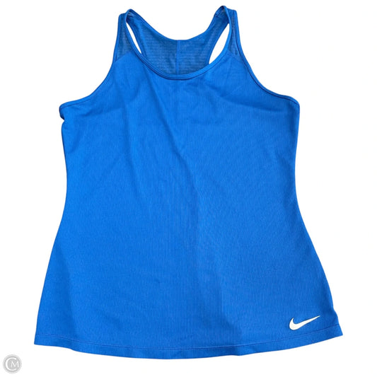 Athletic Tank Top By Nike In Blue, Size: L