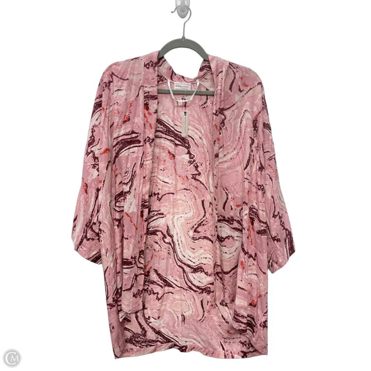 Kimono By Melrose And Market In Pink & Red, Size: Osfm