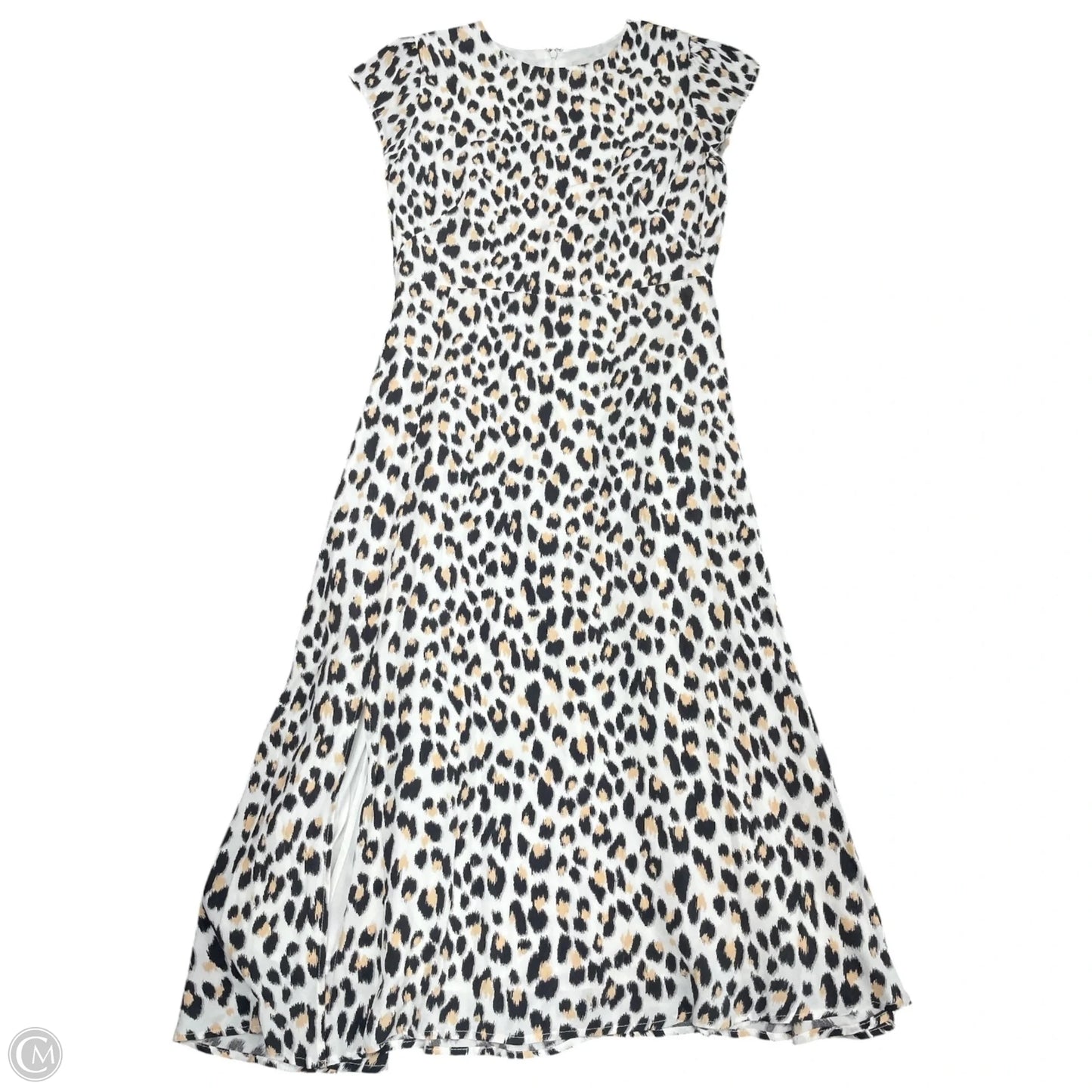 Dress Casual Midi By Loft In Animal Print, Size: 4