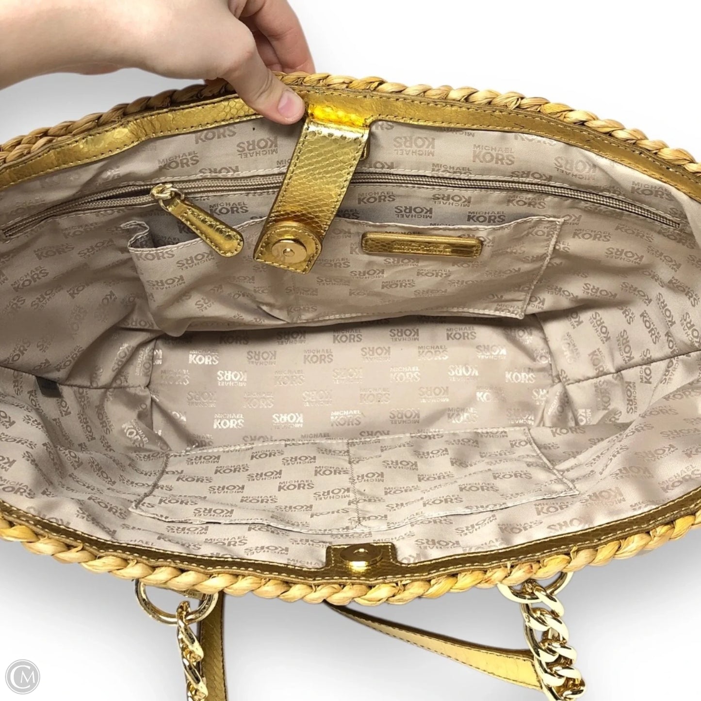 Handbag Designer By Michael Kors, Size: Large