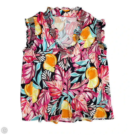Top Sleeveless By Crown And Ivy In Multi-colored, Size: Xl