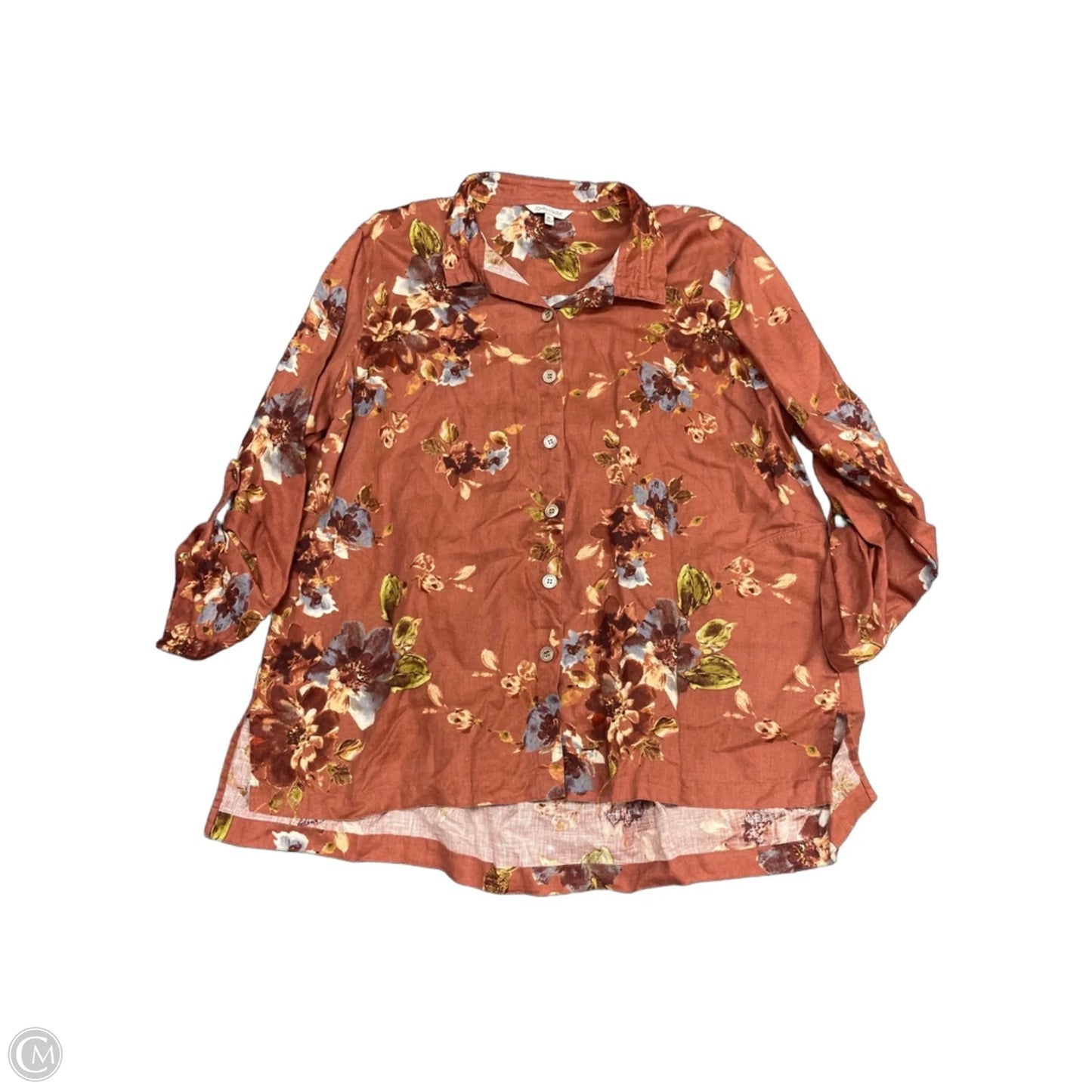 Top Long Sleeve By John Mark In Red, Size: Xl