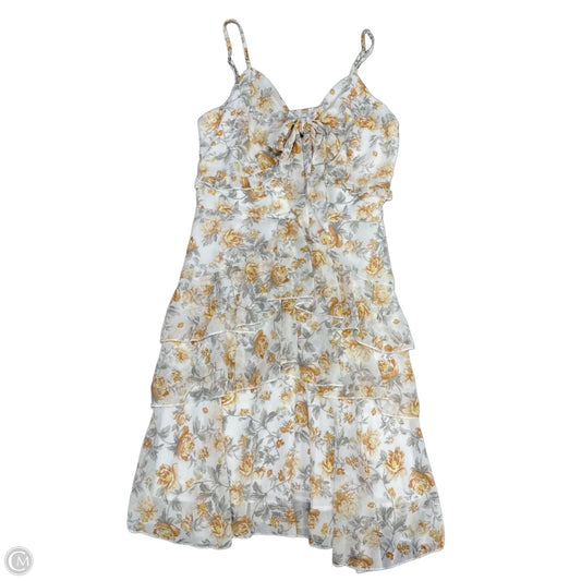 Dress Casual Short By Grace Karin In Grey & Orange, Size: L