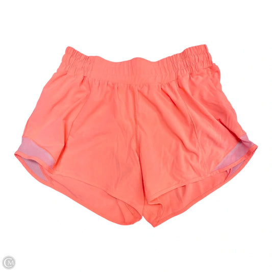 Athletic Shorts By Lululemon In Coral, Size: 6