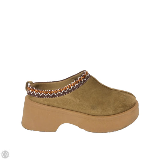Shoes Heels Platform By Clothes Mentor In Brown, Size: 8.5