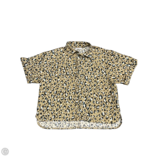 Top Short Sleeve By Anniewear In Brown, Size: M