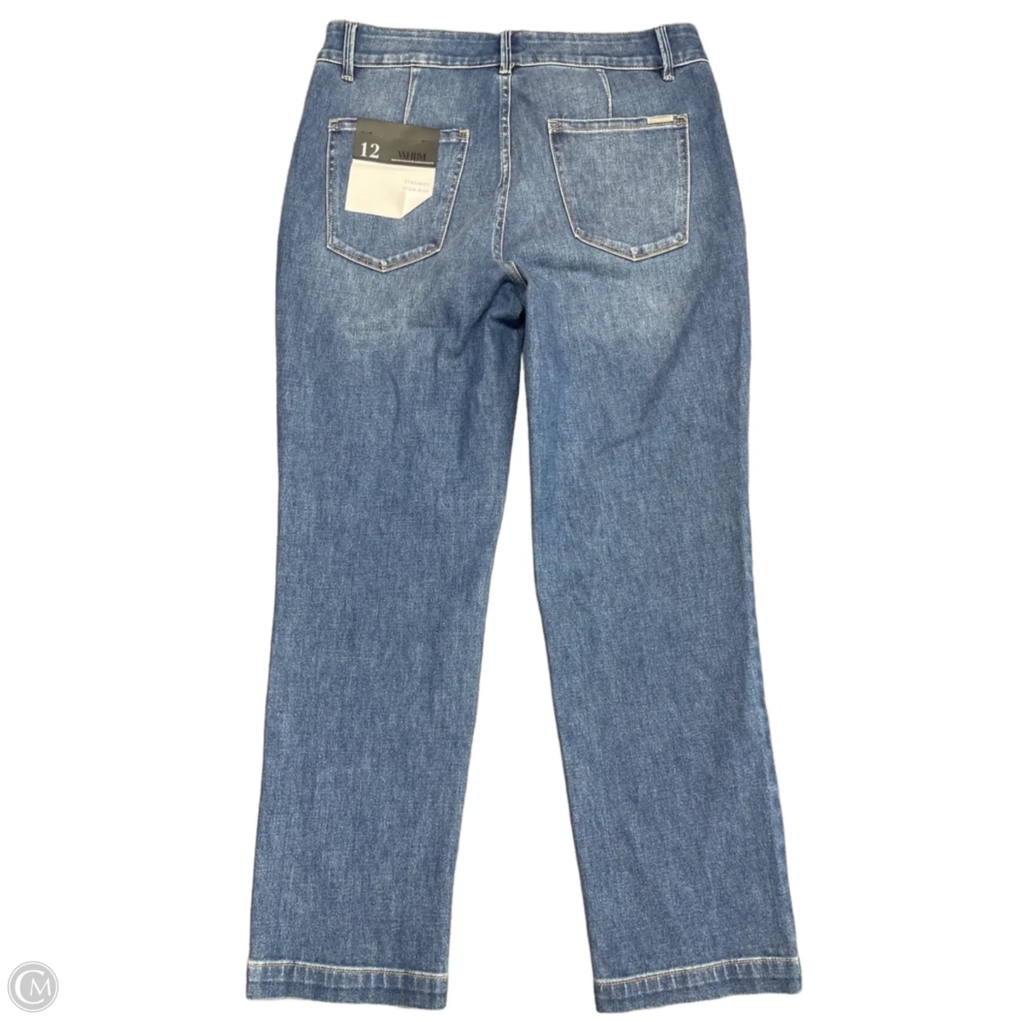 Jeans Straight By White House Black Market In Blue Denim, Size: 12