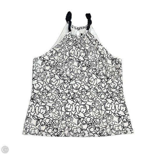 Top Sleeveless By White House Black Market In Black & White, Size: L