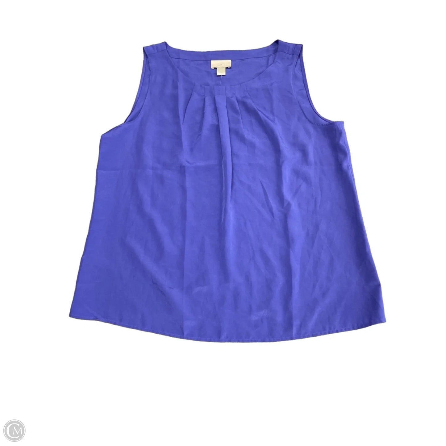 Top Sleeveless By Loft In Blue & Purple, Size: Xl