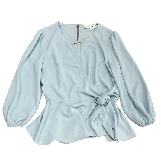 Top Long Sleeve By Clothes Mentor In Blue, Size: M
