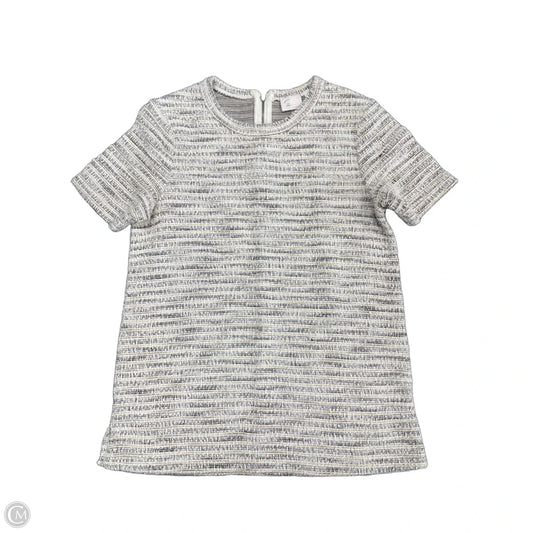 Top Short Sleeve By Anthropologie In Black & Cream, Size: Xs