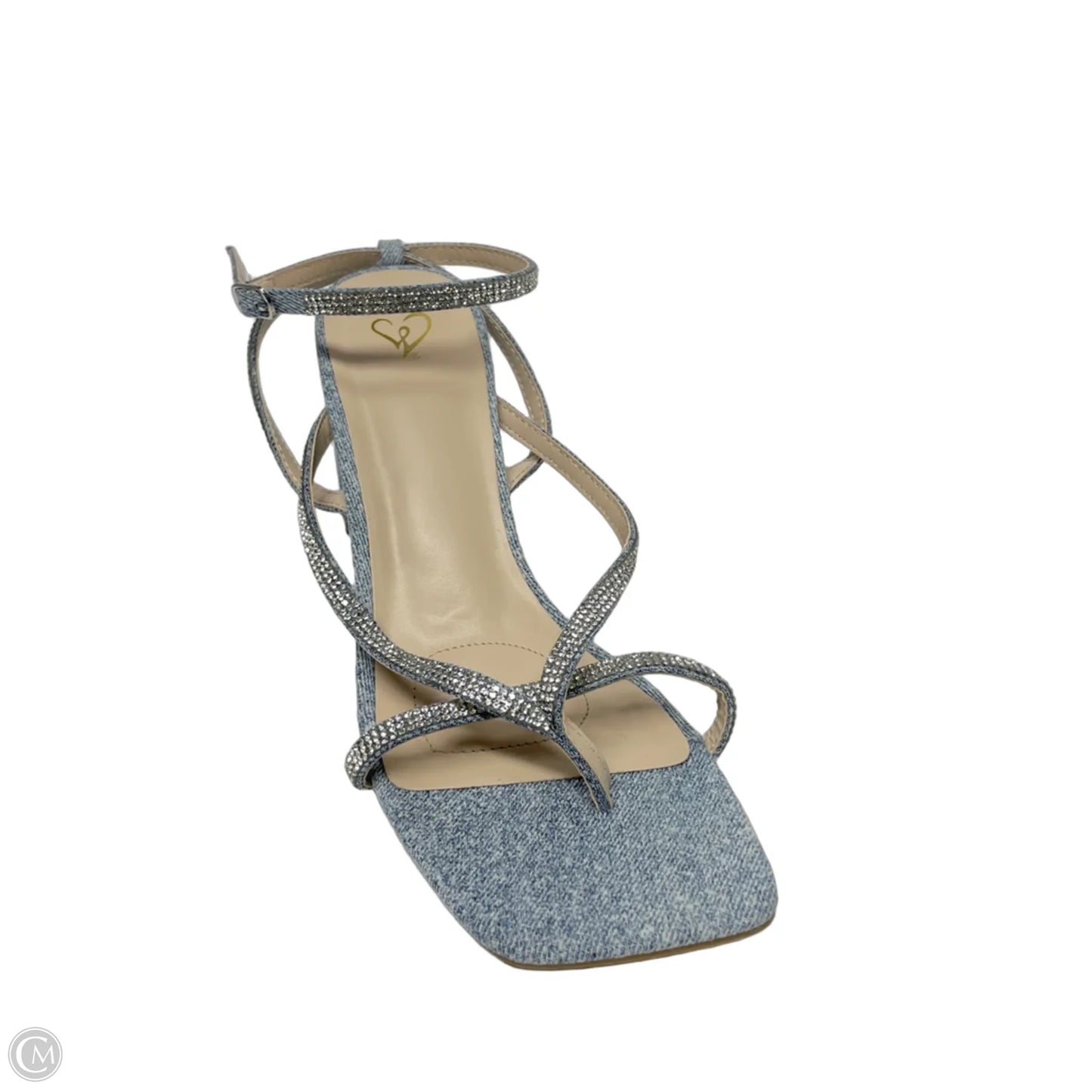 Sandals Heels Block By Windsor In Blue, Size: 9