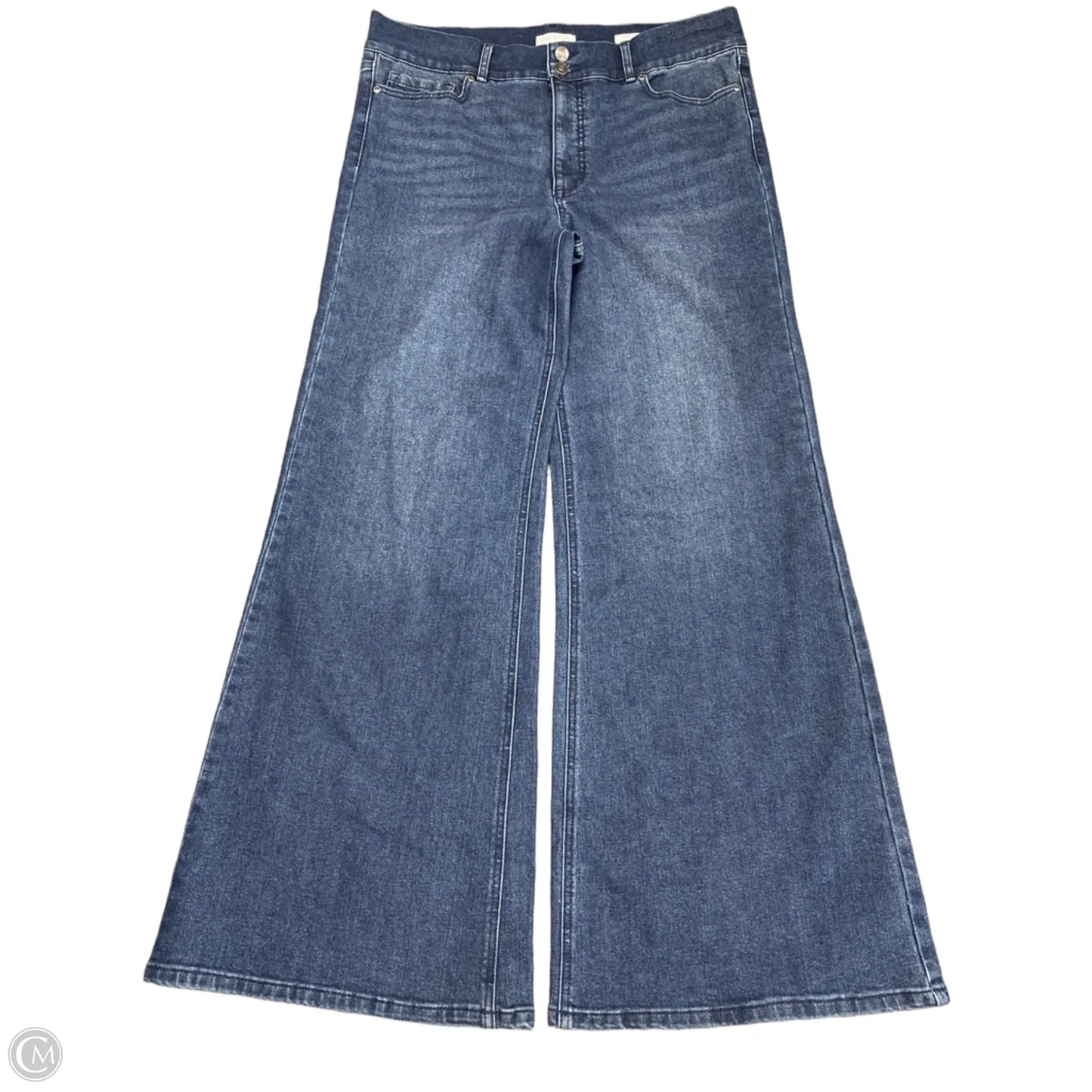Jeans Wide Leg By Sofia By Sofia Vergara In Blue Denim, Size: 14