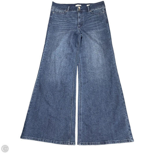 Jeans Wide Leg By Sofia By Sofia Vergara In Blue Denim, Size: 14