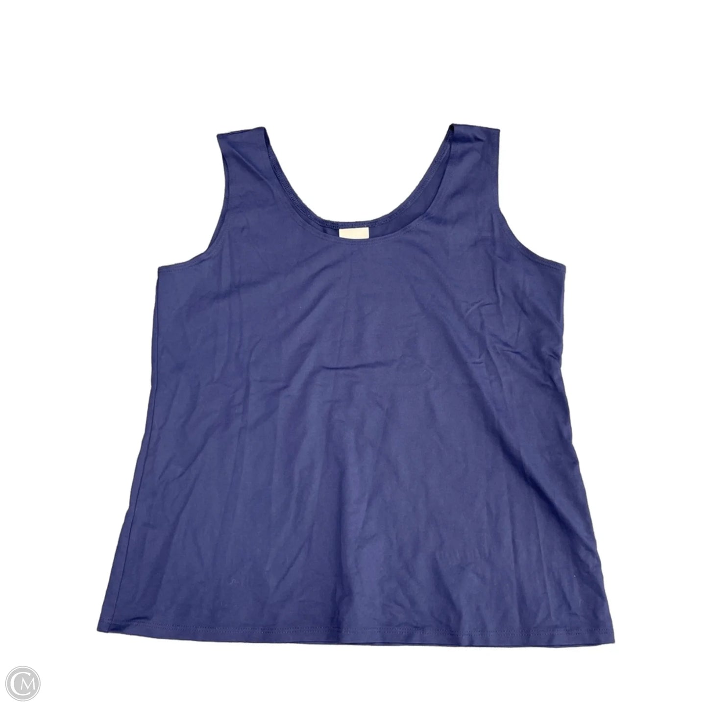 Top Sleeveless By Chicos In Navy, Size: M