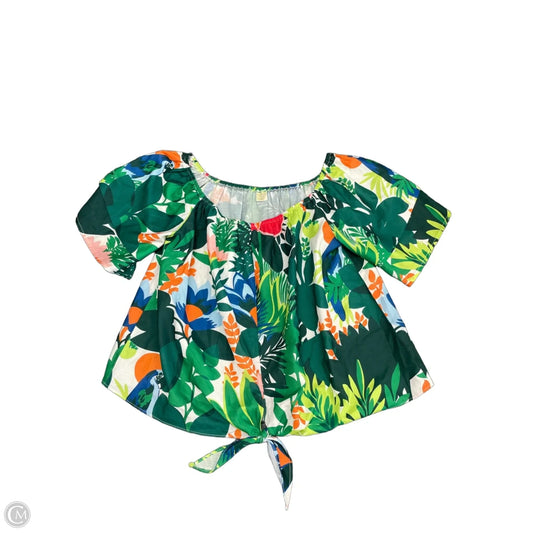 Top Short Sleeve By Cmf In Multi-colored, Size: L
