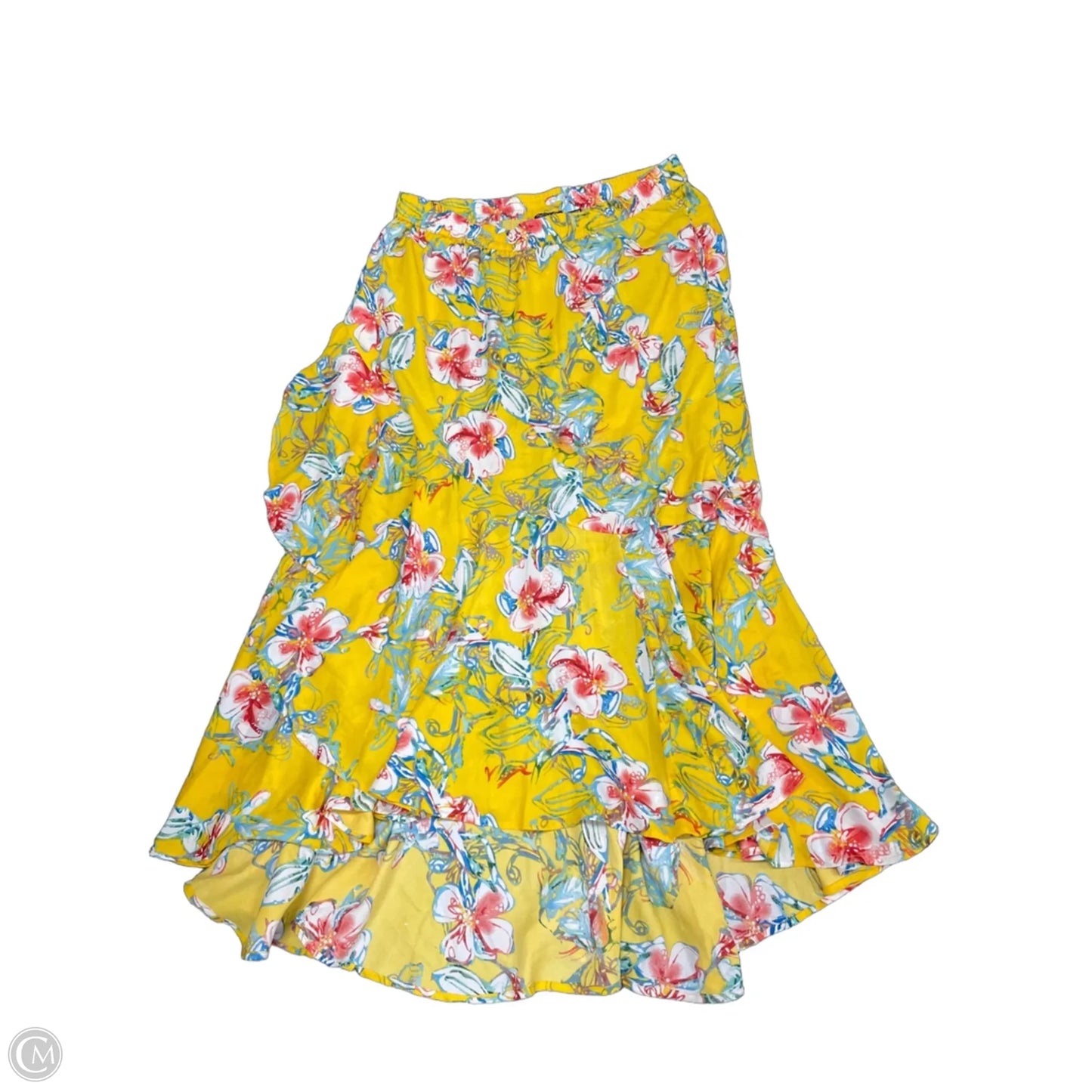 Skirt Maxi By Tolani Collection In Blue & Yellow, Size: M