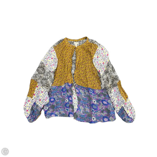 Top Long Sleeve By Logo In Multi-colored, Size: S