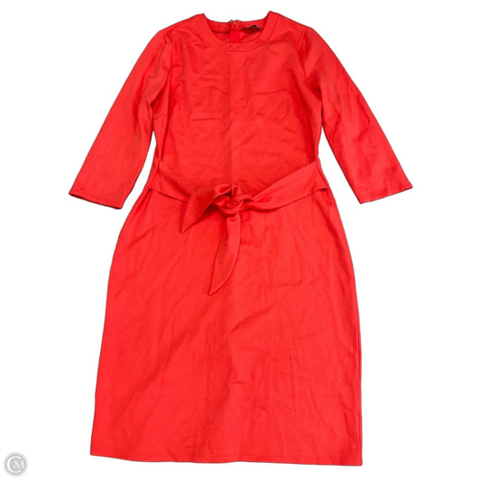 Dress Casual Midi By Venus In Coral, Size: L