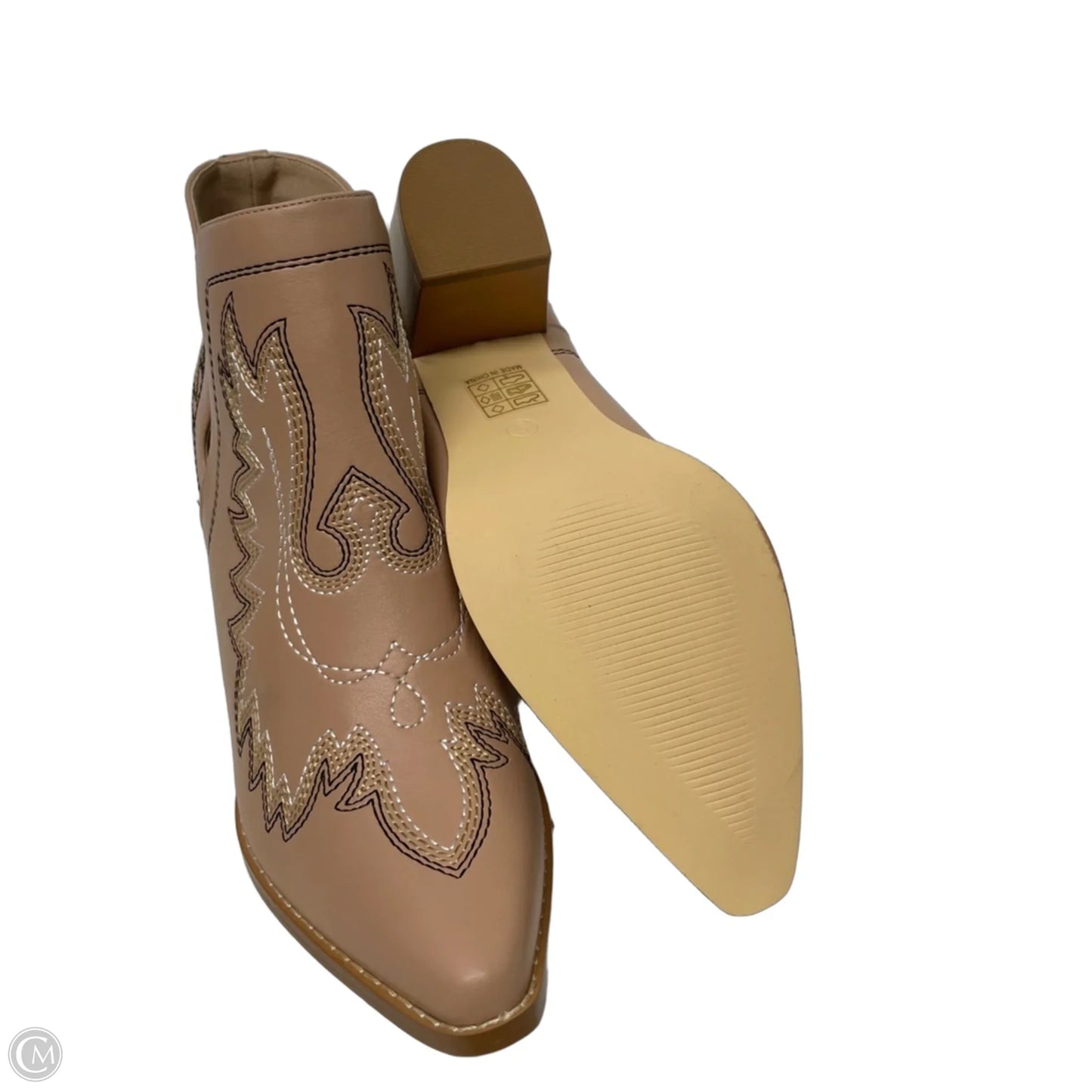 Boots Western By Cme In Tan, Size: 9