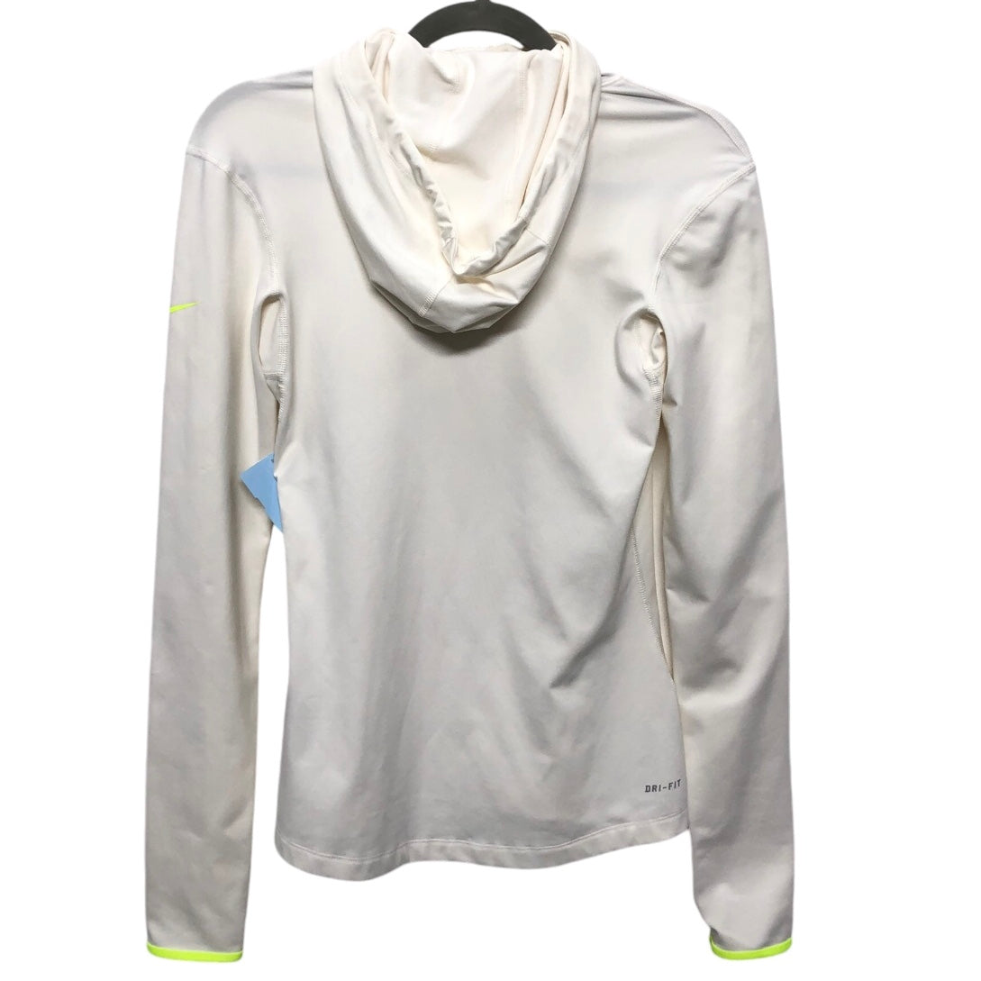 Athletic Jacket By Nike In White, Size: S