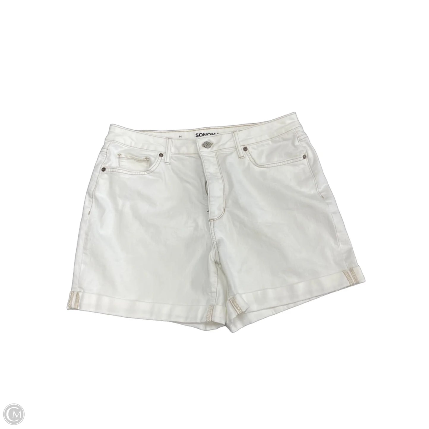 Shorts By Sonoma In White Denim, Size: 14
