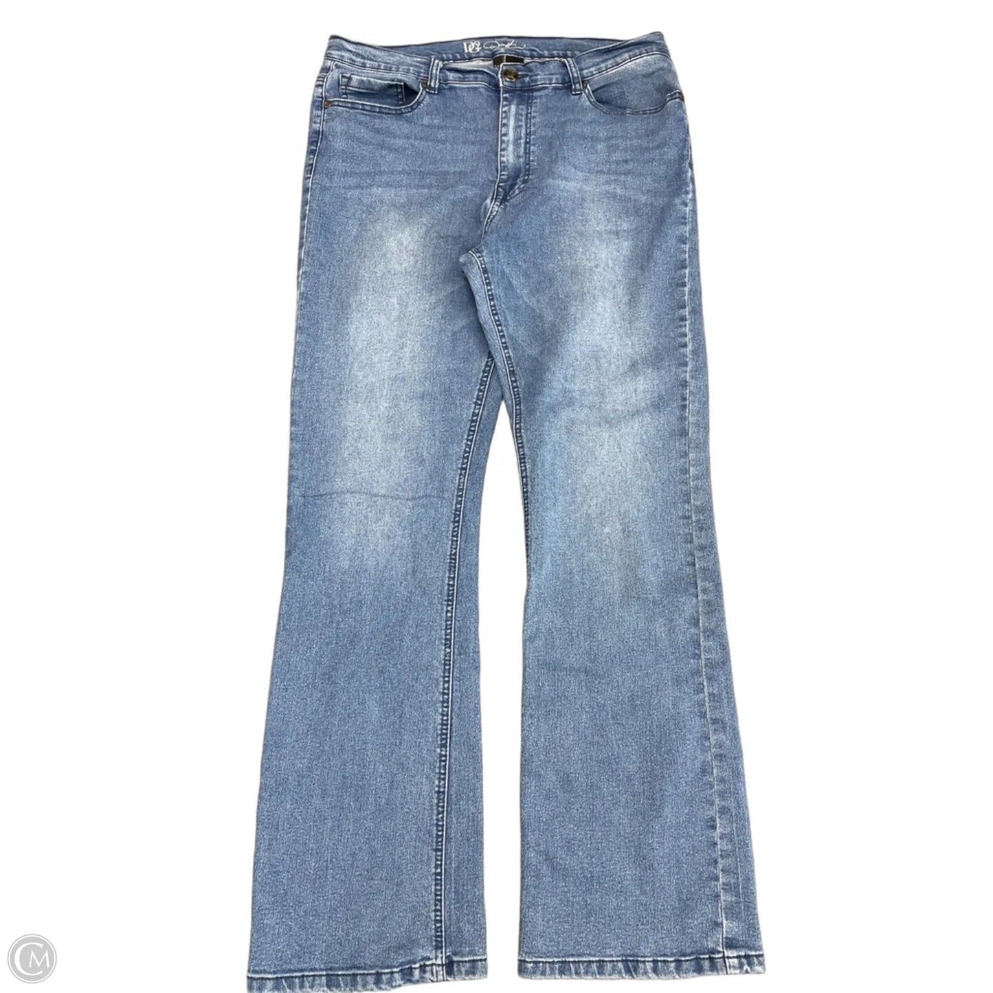 Jeans Boot Cut By Dg2 In Blue Denim, Size: 14