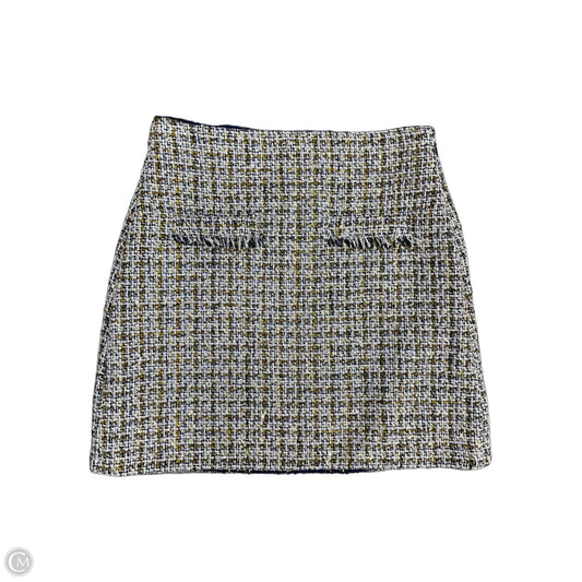 Skirt Mini & Short By Loft In Blue & White, Size: 0