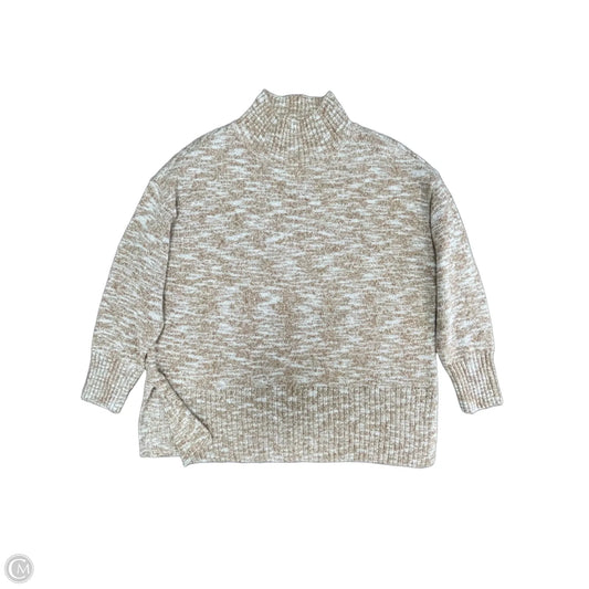 Sweater By Cj Banks In Brown & Cream, Size: 1x