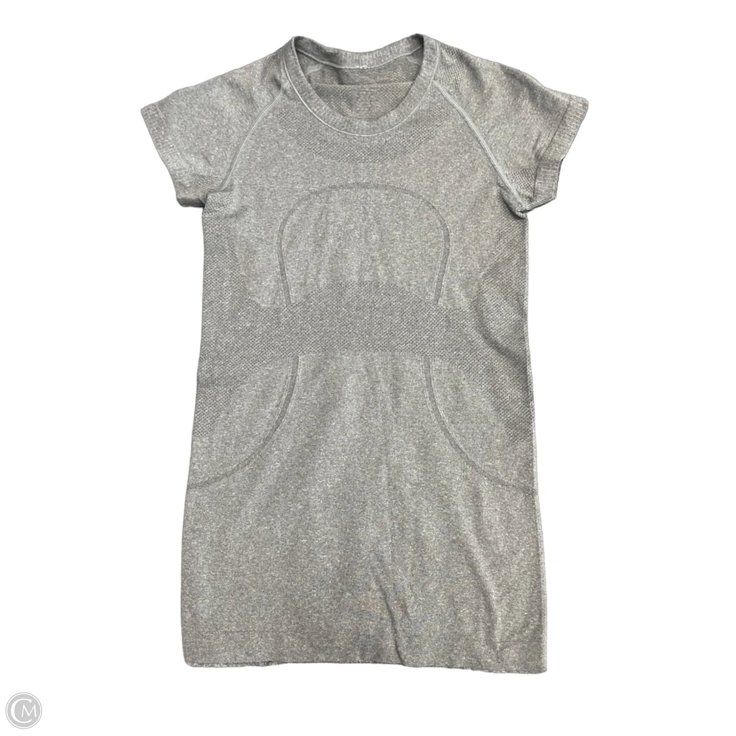 Top Short Sleeve By Lululemon In Grey, Size: 4