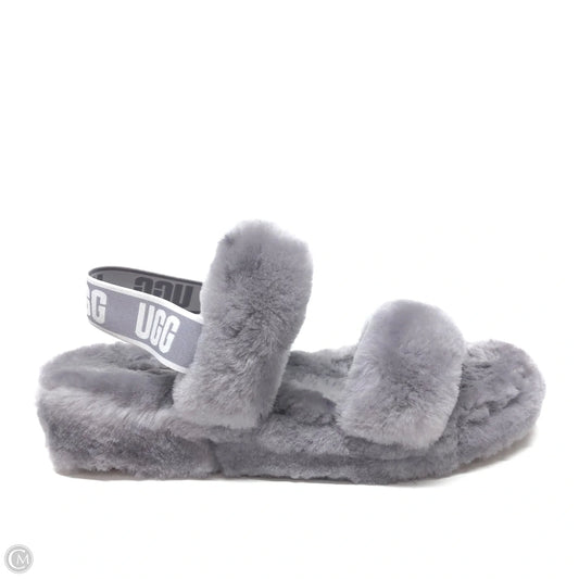 Slippers Designer By Ugg In Grey Size 11