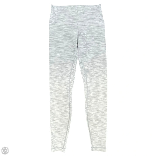 Athletic Leggings By Lululemon In Grey & White, Size: 6