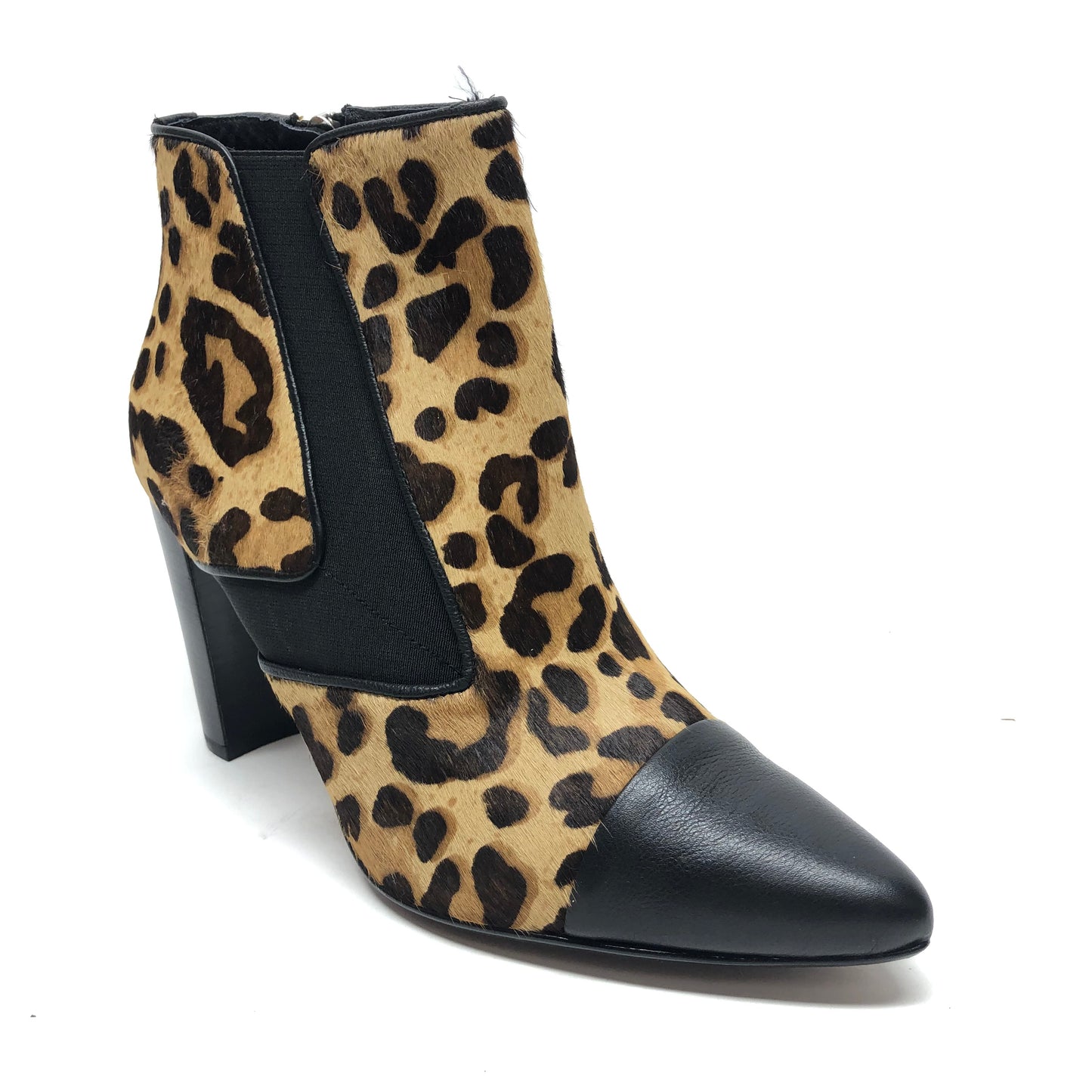 Boots Ankle Heels By Donald Pliner In Leopard Print, Size: 9