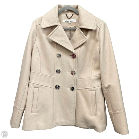Coat Peacoat By Kenneth Cole In Beige, Size: 14