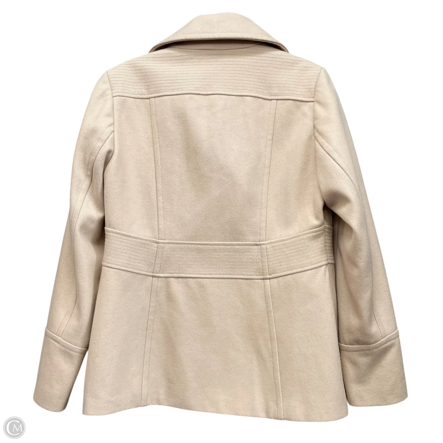 Coat Peacoat By Kenneth Cole In Beige, Size: 14