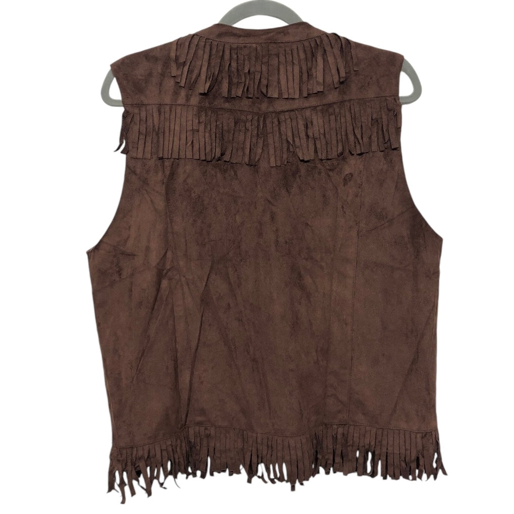 Vest Other By Clothes Mentor In Brown, Size: M