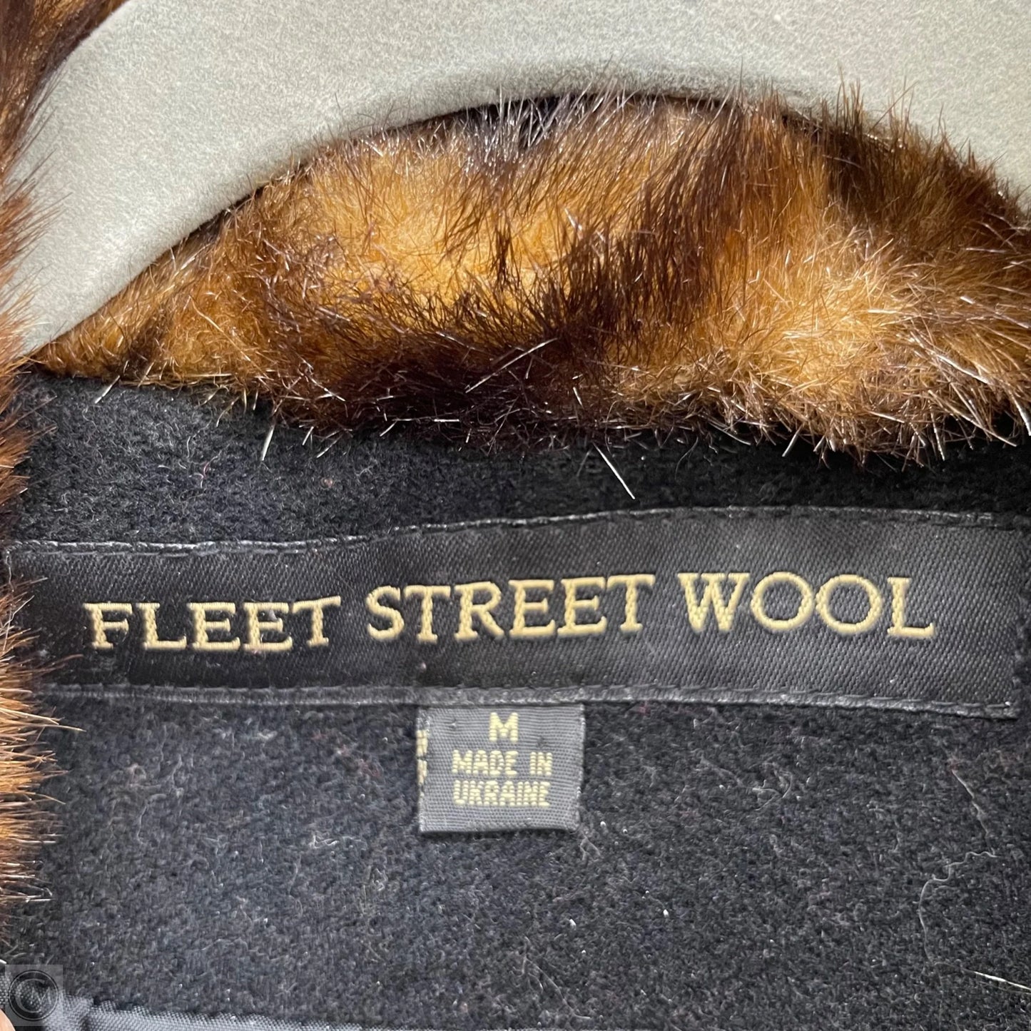 Coat Other By Fleet Street In Black & Brown, Size: M