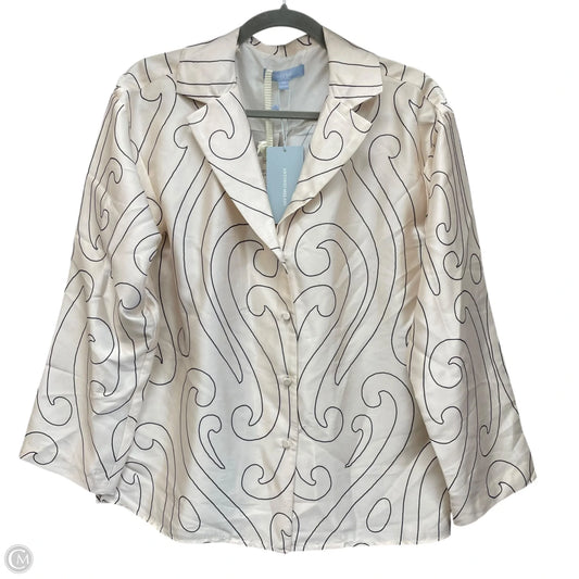 Blouse Long Sleeve By Antonio Melani In Black & Cream, Size: Xs