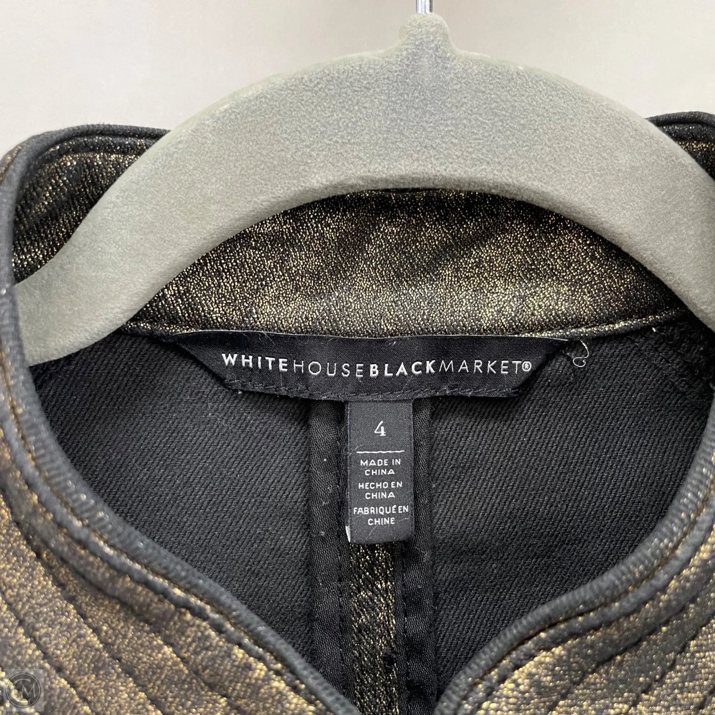 Jacket Other By White House Black Market In Black & Gold, Size: 4