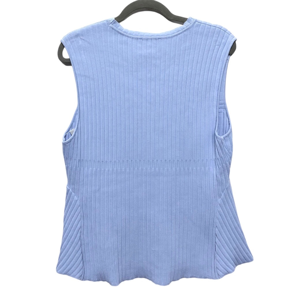 Top Sleeveless By Cece In Blue, Size: Xl