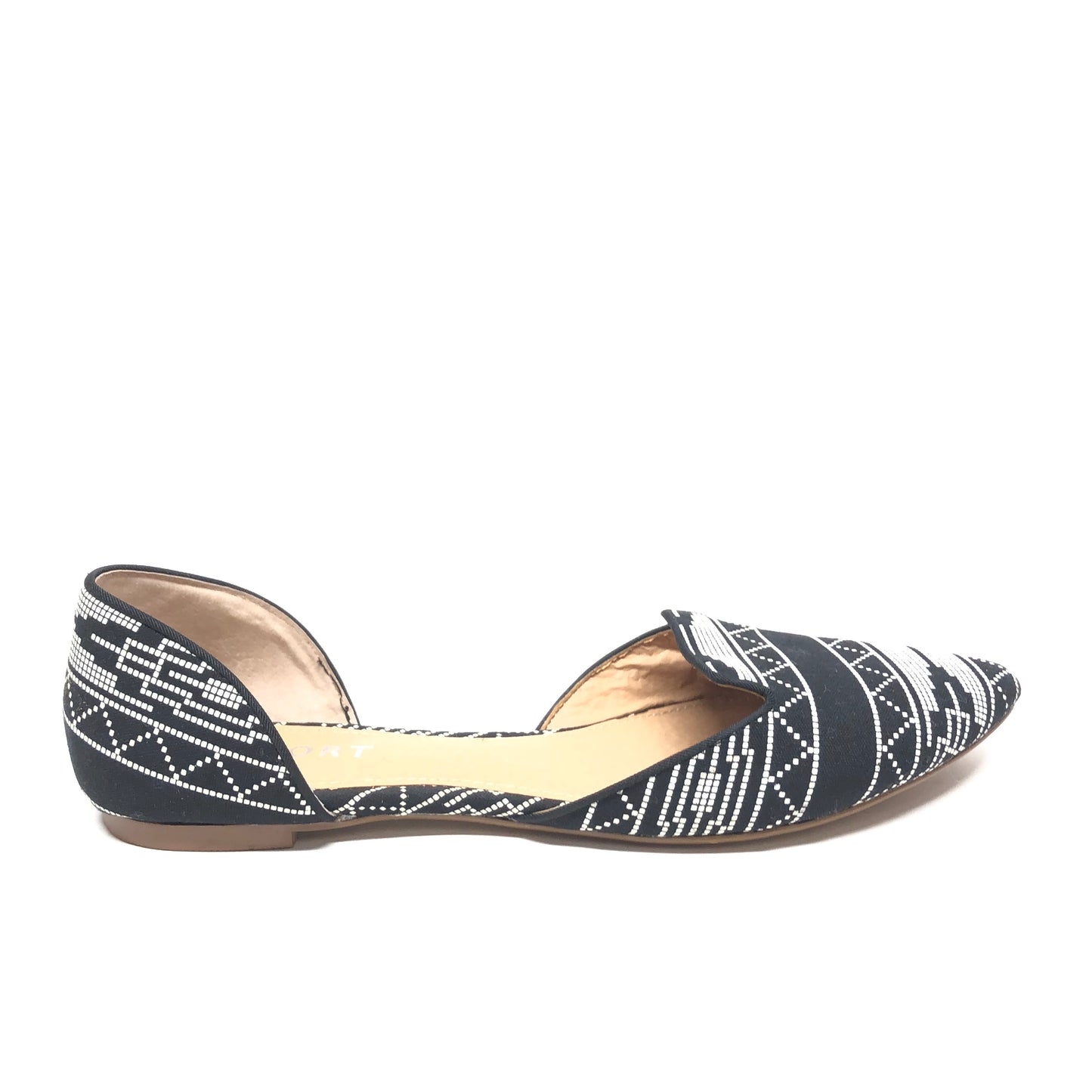 Shoes Flats By Report In Black & White, Size: 10