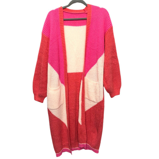 Cardigan By Clothes Mentor In Pink, Size: M