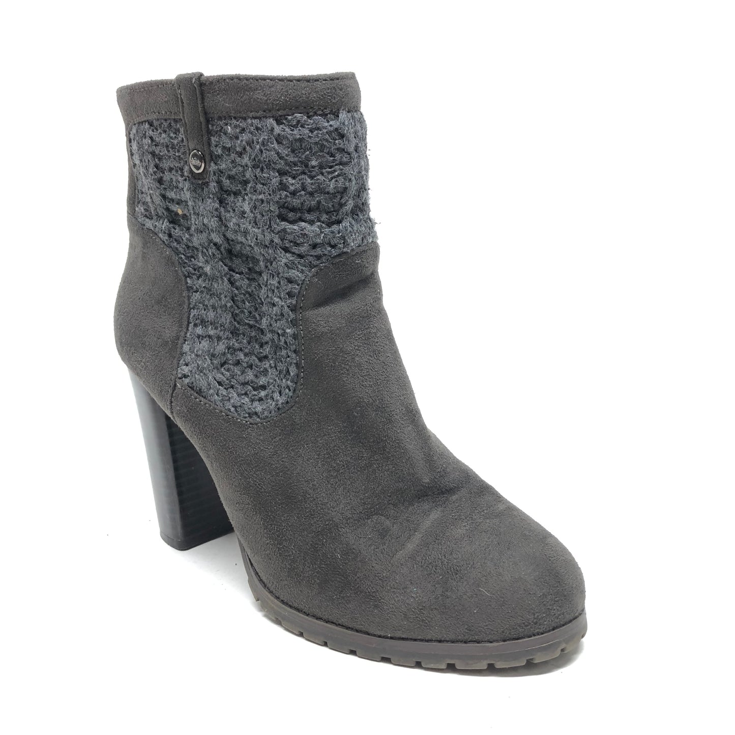 Boots Ankle Heels By Juicy Couture In Grey, Size: 8