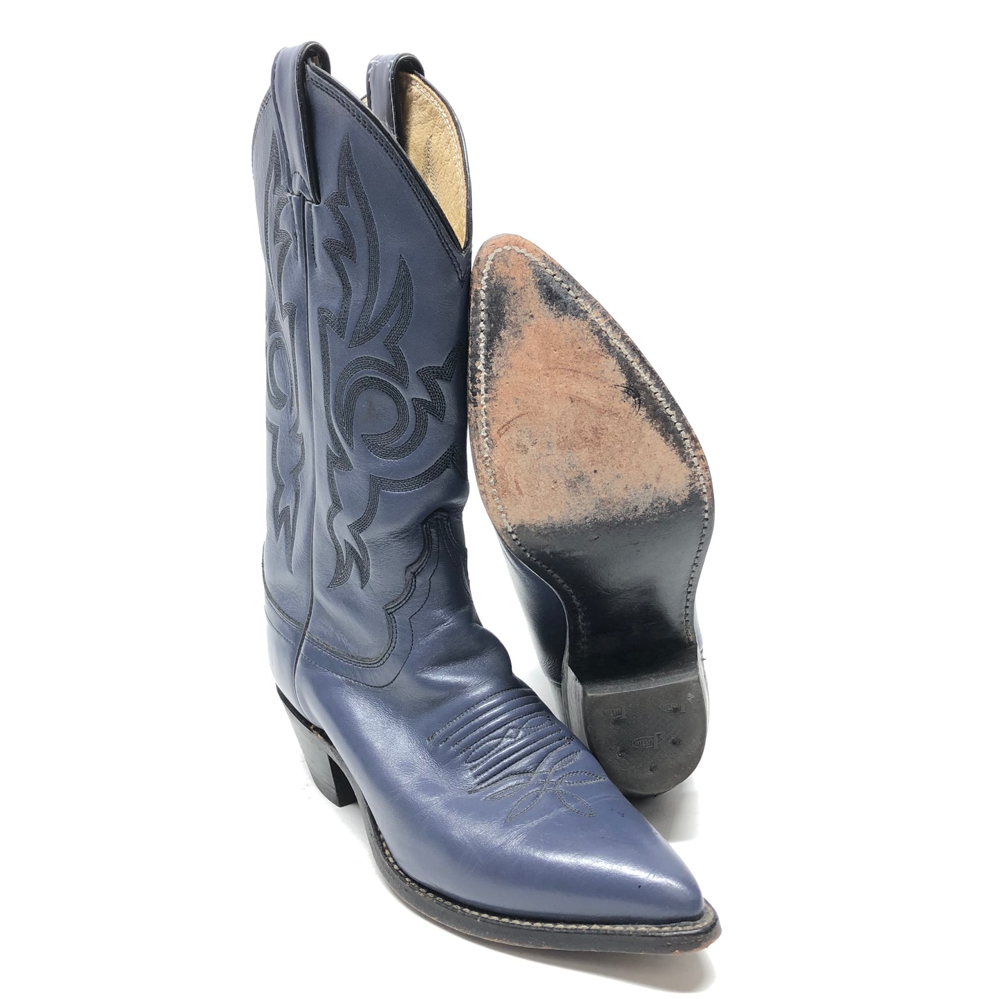 Boots Western By Justin In Blue, Size: 6.5